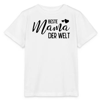 Beste Mama der Welt - Stanley/Stella Kinder T-Shirt MINI CREATOR  - Weiß - Vorne - Maike (125cm)