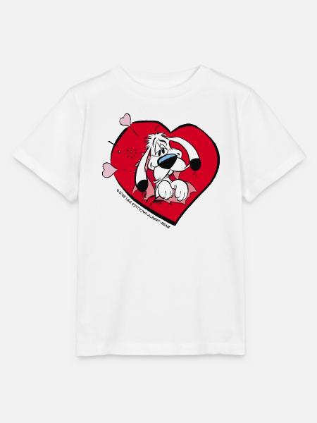 Asterix & Obelix - Idefix Amoureux - T-shirt bio MINI CREATOR Stanley/Stella Enfant - blanc