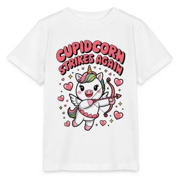 Cupidcorn Strikes Again - Stanley/Stella MINI CREATOR Kids’ T-Shirt - white - Front - Maike (125cm)