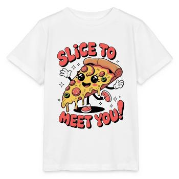 Slice To Meet You! - Stanley/Stella MINI CREATOR Kids’ T-Shirt - white - Front - Maike (125cm)