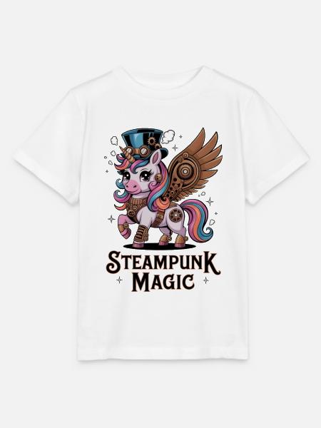 Steampunk Magic - Stanley/Stella MINI CREATOR Kids’ T-Shirt - white