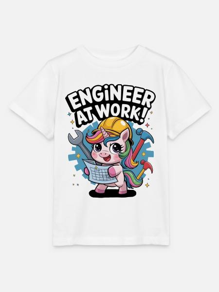 Ingénieur au travail ! - T-shirt bio MINI CREATOR Stanley/Stella Enfant - blanc
