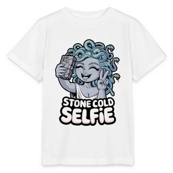 Stone Cold Selfie - Stanley/Stella MINI CREATOR Kids’ T-Shirt - white - Front - Maike (125cm)