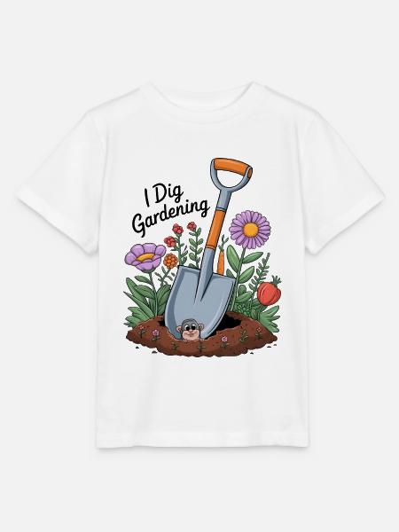 Ich stehe auf Gartenarbeit - Stanley/Stella Kinder T-Shirt MINI CREATOR  - Weiß