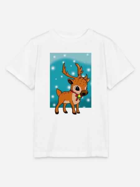 Weihnachtsrentier - Stanley/Stella Kinder T-Shirt MINI CREATOR - Weiß