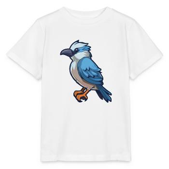 Jay Cartoon Kawaii Aquarellillustration - Stanley/Stella Kinder T-Shirt MINI CREATOR  - Weiß - Vorne - Maike (125cm)