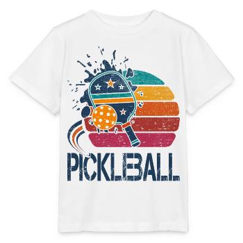 Pickleball - 2 - Stanley/Stella Kinder T-Shirt MINI CREATOR  - Weiß - Vorne - Maike (125cm)