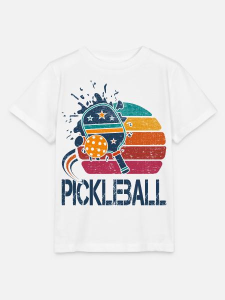 Pickleball - 2 - Stanley/Stella Kinder T-Shirt MINI CREATOR  - Weiß