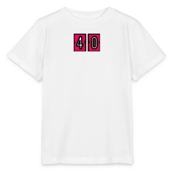 40. 40. GEBURTSTAG. GEBURTSTAG 40 JAHRE. 40 - Stanley/Stella Kinder T-Shirt MINI CREATOR  - Weiß - Vorne - Maike (125cm)