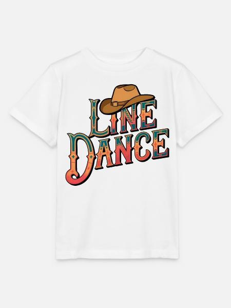 Line Dance Cowboy Hat - Stanley/Stella Kinder T-Shirt MINI CREATOR - Weiß