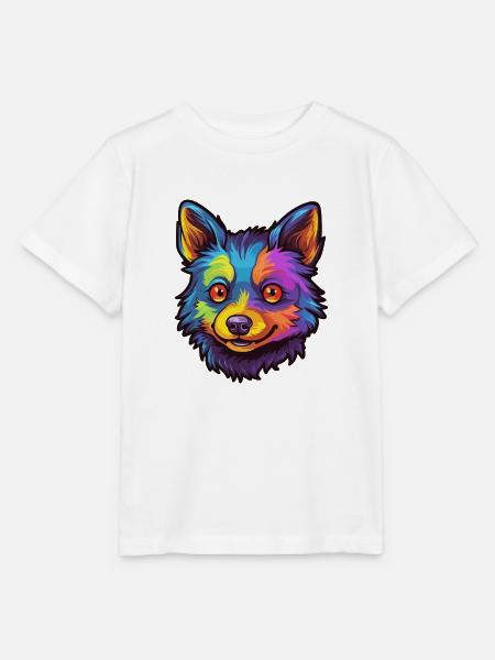 Schipperke Hunderasse Cartoon Kawaii Illustration - Stanley/Stella Kinder T-Shirt MINI CREATOR - Weiß