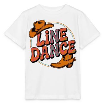 Line Dance mein Hobby - meine Passion - mein Ding - Stanley/Stella Kinder T-Shirt MINI CREATOR  - Weiß - Vorne - Maike (125cm)