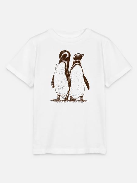 Pinguine - Stanley/Stella Kinder T-Shirt MINI CREATOR  - Weiß