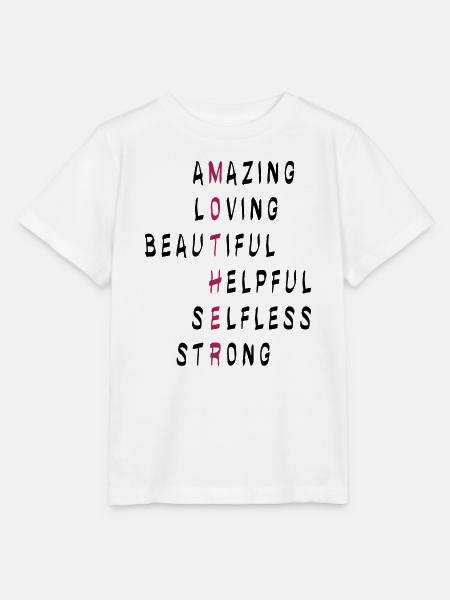 Mother Mutter - Stanley/Stella Kinder T-Shirt MINI CREATOR  - Weiß
