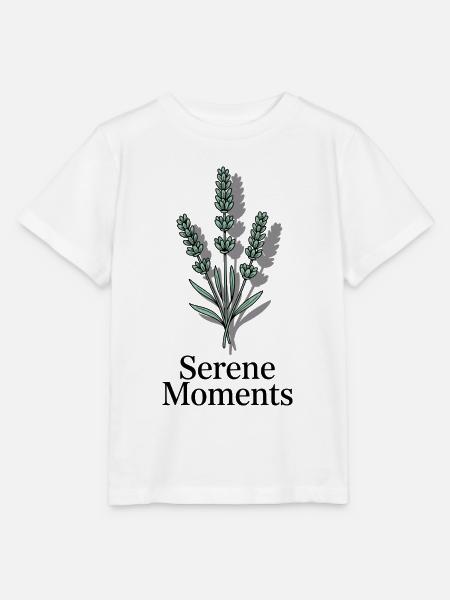 Serene Moments Lavendel Ruhe - Stanley/Stella Kinder T-Shirt MINI CREATOR  - Weiß