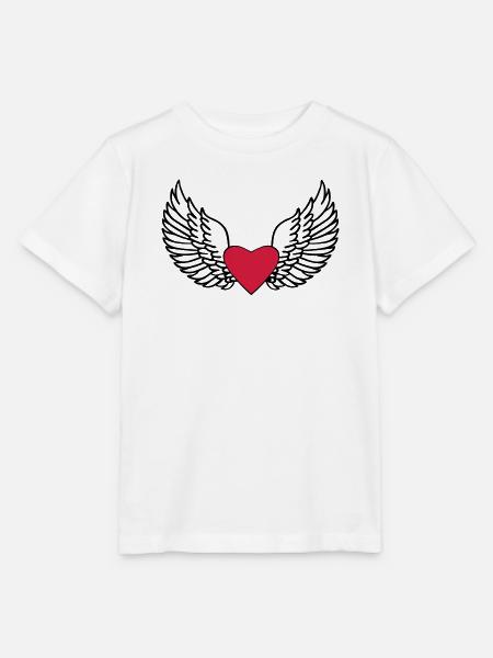 Herz und Flügel - Stanley/Stella Kinder T-Shirt MINI CREATOR - Weiß