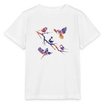 Vögel auf einem Zweig - Stanley/Stella Kinder T-Shirt MINI CREATOR  - Weiß - Vorne - Maike (125cm)