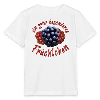 Früchtchen Brombeeren Beeren - Stanley/Stella Kinder T-Shirt MINI CREATOR  - Weiß - Vorne - Maike (125cm)