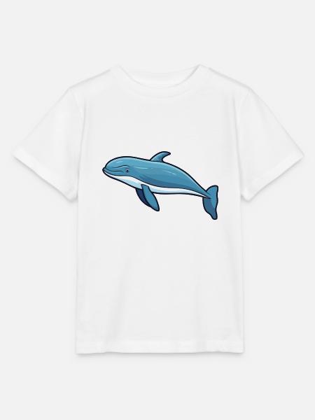 Buckelwal-Karikatur-Kawaii-Illustration - Stanley/Stella Kinder T-Shirt MINI CREATOR  - Weiß