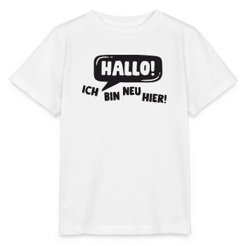 Hallo! Ich bin neu hier! - Stanley/Stella Kinder T-Shirt MINI CREATOR  - Weiß - Vorne - Maike (125cm)