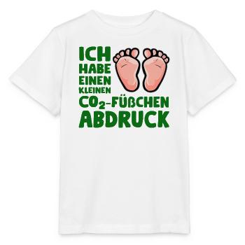 CO2 Füßchenabdruck - CO2 Fußabdruck - Stanley/Stella Kinder T-Shirt MINI CREATOR  - Weiß - Vorne - Maike (125cm)