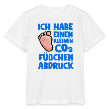 CO2 Füßchenabdruck - CO2 Fußabdruck - Stanley/Stella Kinder T-Shirt MINI CREATOR  - Weiß - Vorne - Maike (125cm)
