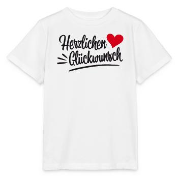 Herzlichen Glückwunsch Baby - Stanley/Stella Kinder T-Shirt MINI CREATOR  - Weiß - Vorne - Maike (125cm)