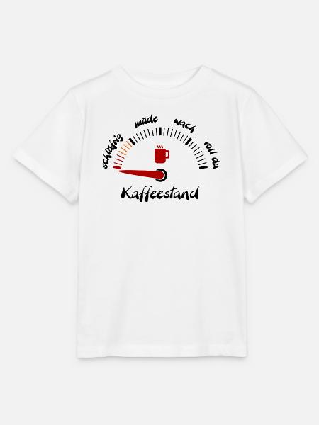 Kaffeeanzeige müde - Stanley/Stella Kinder T-Shirt MINI CREATOR - Weiß