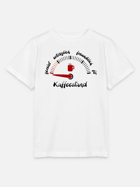 Kaffeeanzeige Zeiger unten down - Stanley/Stella Kinder T-Shirt MINI CREATOR - Weiß