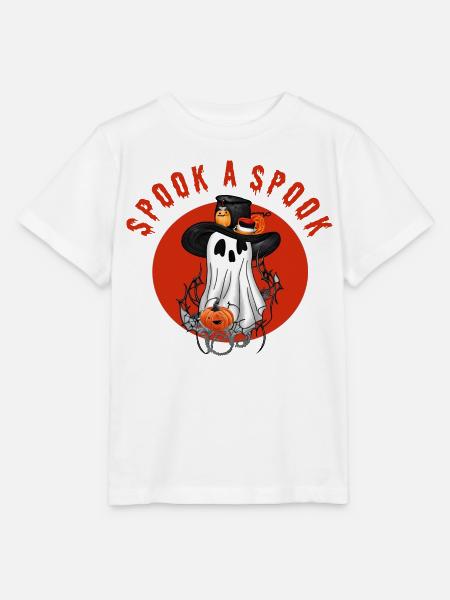 Erschrecke einen Spuk! - Stanley/Stella Kinder T-Shirt MINI CREATOR  - Weiß