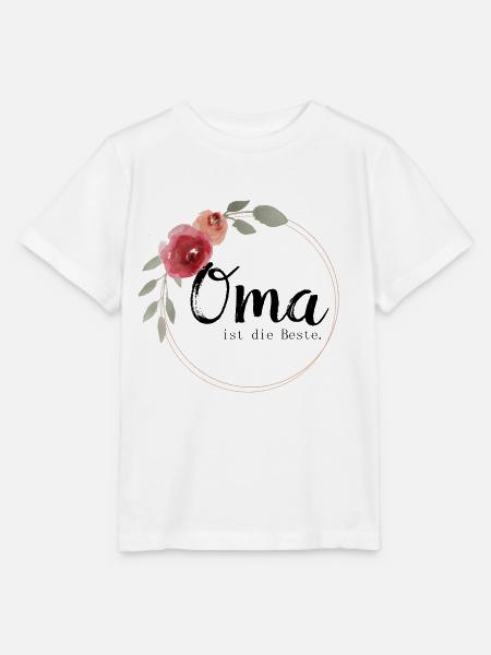 Oma ist die Beste - Stanley/Stella Kinder T-Shirt MINI CREATOR - Weiß