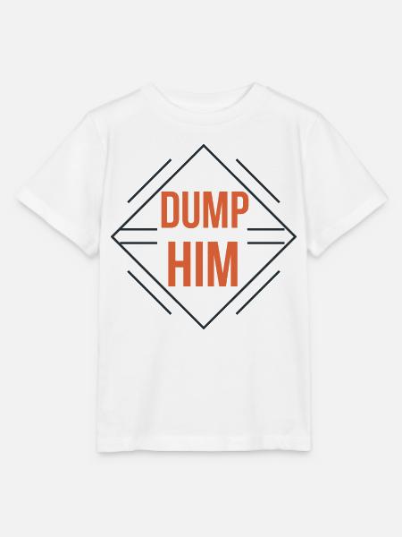Dump Him - Stanley/Stella Kinder T-Shirt MINI CREATOR - Weiß
