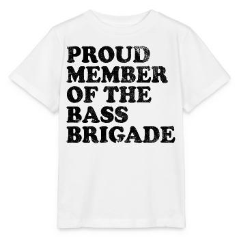 Proud Member of the Bass Brigade - schwarz - Stanley/Stella Kinder T-Shirt MINI CREATOR  - Weiß - Vorne - Maike (125cm)