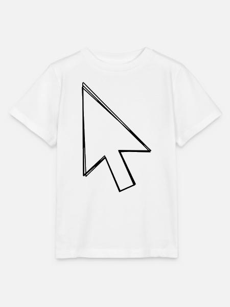 Mauszeiger handgezeichnet - Stanley/Stella Kinder T-Shirt MINI CREATOR  - Weiß