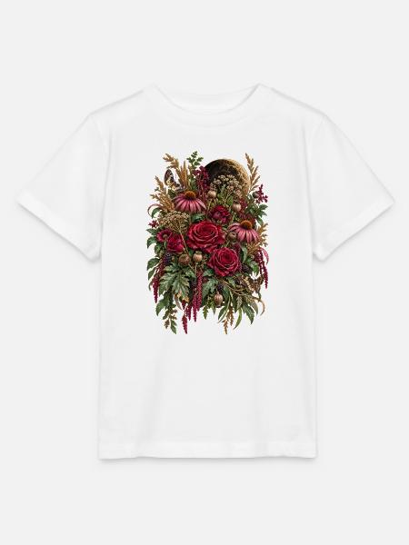 Mondlichtrosen und Wilde Blumen - Stanley/Stella Kinder T-Shirt MINI CREATOR  - Weiß