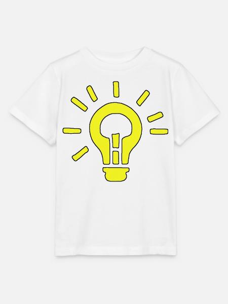 Gelbe Birne: kreative Idee - Stanley/Stella Kinder T-Shirt MINI CREATOR  - Weiß