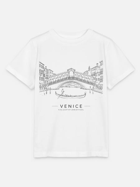 Venedig Rialto-Brücke - Stanley/Stella Kinder T-Shirt MINI CREATOR - Weiß