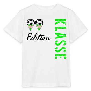 Fußball, Grundschule 2. Klasse - Stanley/Stella Kinder T-Shirt MINI CREATOR  - Weiß - Vorne - Maike (125cm)