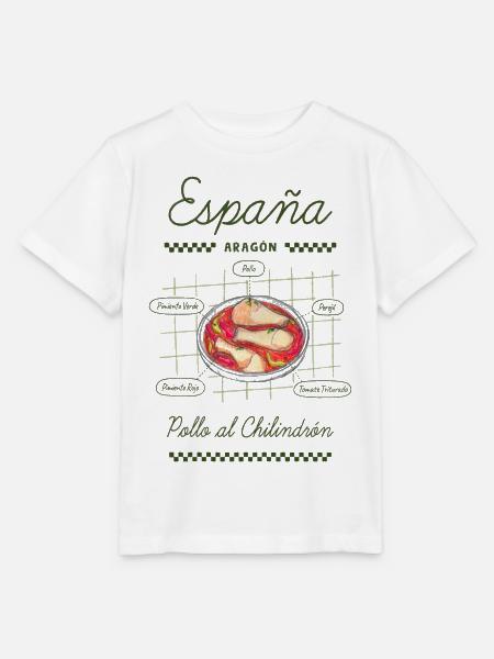 Huhn mit Chilindrón - Stanley/Stella Kinder T-Shirt MINI CREATOR  - Weiß
