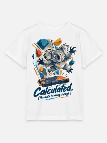 Koala Dyno: Calculated (The math is wrong though) - Stanley/Stella Kinder T-Shirt MINI CREATOR  - Weiß