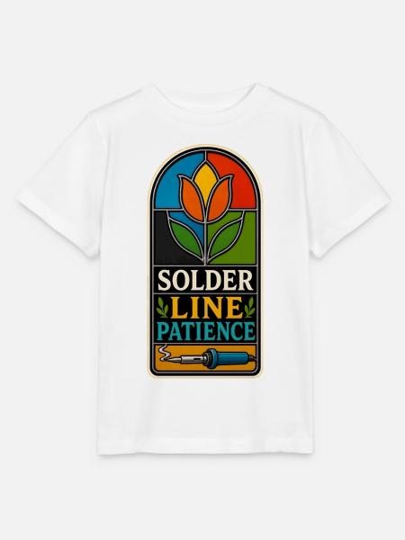 SOLDER LINE PATIENCE Geduld - Stanley/Stella Kinder T-Shirt MINI CREATOR - Weiß