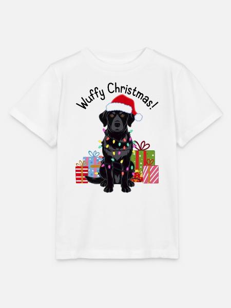 Hund Weihnachten Hunde Weihnachtspullover - Stanley/Stella Kinder T-Shirt MINI CREATOR - Weiß