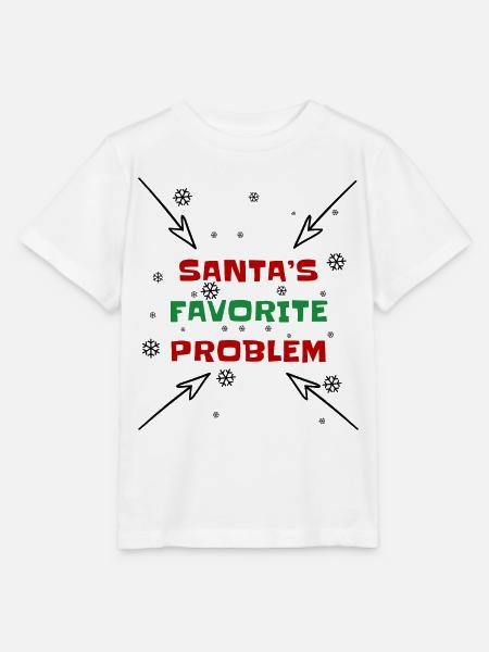 Santas Lieblingsproblem - Stanley/Stella Kinder T-Shirt MINI CREATOR  - Weiß