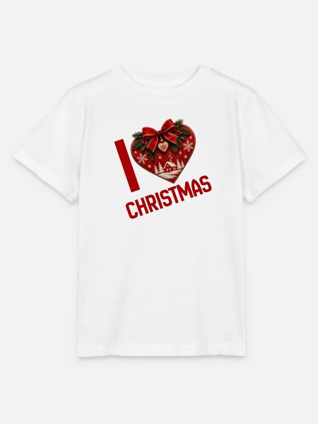 I Love Christmas - Herz voller Weihnachtszauber - Stanley/Stella Kinder T-Shirt MINI CREATOR - Weiß