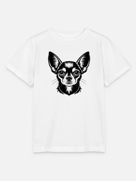Chihuahua-Hundekopf - Stanley/Stella Kinder T-Shirt MINI CREATOR - Weiß