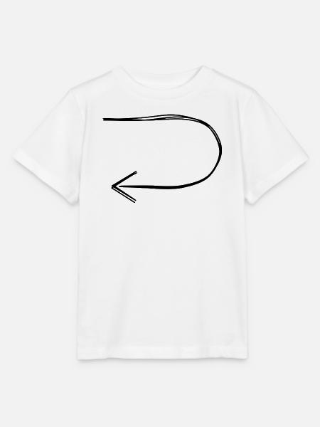 Wendepfeil handgezeichnet - Stanley/Stella Kinder T-Shirt MINI CREATOR - Weiß