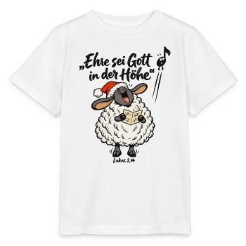 Chor Weihnachten Sopran Schaf Kirchenchor Geschenk - Stanley/Stella Kinder T-Shirt MINI CREATOR  - Weiß - Vorne - Maike (125cm)