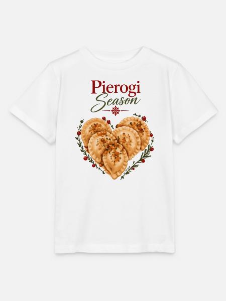 Pierogi-Saison polnisches Weihnachtsessen-Design - Stanley/Stella Kinder T-Shirt MINI CREATOR  - Weiß