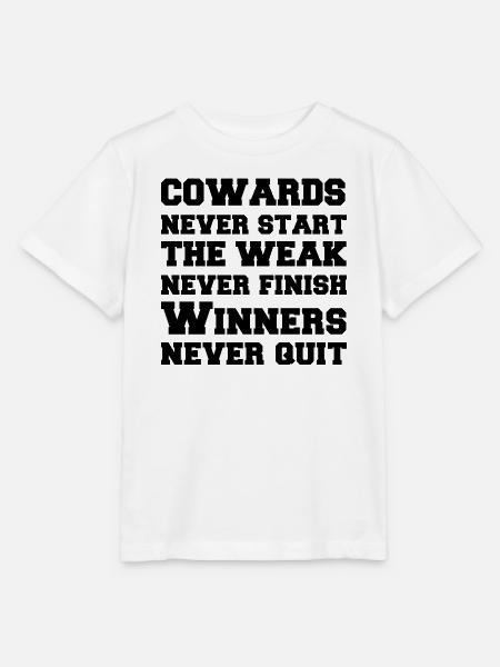 Cowards Winners - Stanley/Stella Kinder T-Shirt MINI CREATOR - Weiß