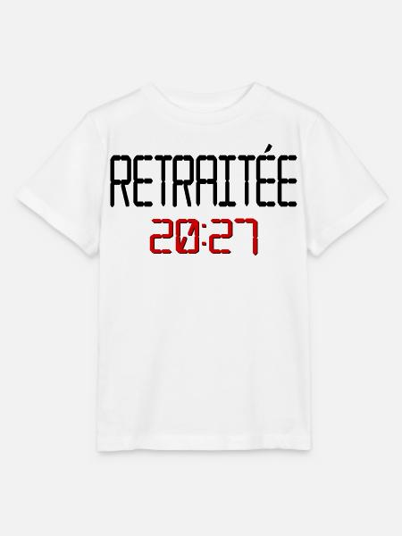 Französischer Rentner 2027, Frankreich - Stanley/Stella Kinder T-Shirt MINI CREATOR - Weiß